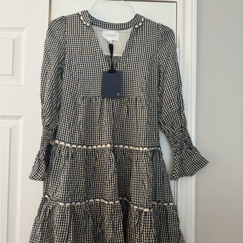 Pomander Place Black and White Long Sleeve Dress